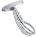 Stainless Steel Anal Plug Butt Plug Anus Stretcher With Oval Base Prostate Massager G-Spot Stimulation Adult Sex Toys For Men Women (M)