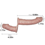 Realistic Two-Headed Vibrating Dildo Penetrator for Women and Lesbians