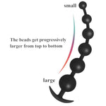 Anal Plug Silicone Butt Plug With Pull Beads Adult Sex Toys With Couples Gradual Enlargement Of Anal Plugs Anchor Shaped Tail For Easy Donning And Doffing (Four Beads)