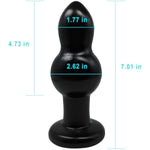 Big Anal Butt Plug With 2 Anal Beads Large Anal Plug Sex Toys With Strong Suction Cup Anal Expander Training Anal Dildo Buttplug For Women Men Couple Soft Dildos Anal Trainer Anal Toy (Xl)