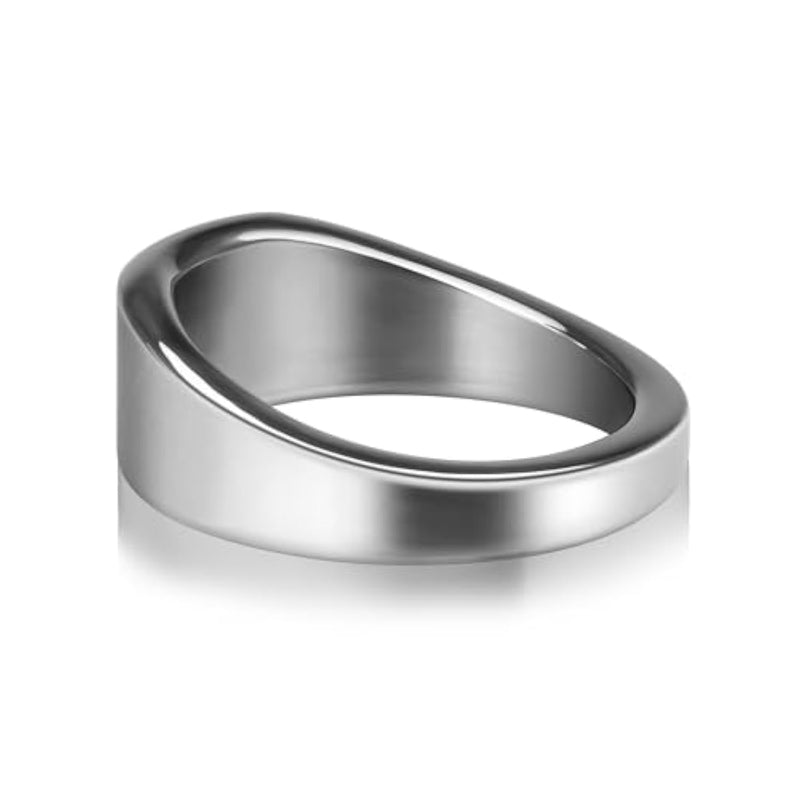 Stainless Steel Male Penis Rings Delay Glans Ring Cock Stretcher Penis Weights For Longer Stronger Pleasure Adult Sex Toys (S)