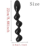 Anal Beads,Silicone Dildo Prostate Massager G-Spot Stimulation Anal Plug Fetish Adult Sex Toy Silicone Anal Butt Plug With Safe Handle Anal Training Sex Toys For Men Women Couples(Style 3)