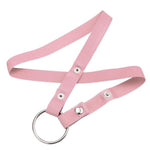 Male Chastity Device Accessory Anti-Off Chastity Cage Strap Cock Cage Auxiliary Belt, Adjustable Elastic Band With Penis Ring, Sexy Underwear For Men (Dusty Pink)