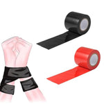 Bdsm Bondage Restraints Tape Set Sm Sticky Tape Adhesive Tape For Bdsm Games Non-Adhesive Static Adsorption Tape Pull-Up Binding Tapes For Couples 2 Pcs (Red 50Mm*10M, Black 50Mm*10M)