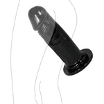 1.77" Diameter Thick Realistic Dildo Sex Toys Big Realistic Penis Anal Dildo With Strong Suction Cup Flexible Dildos Anal Sex Toys For Women Men Couple Soft Penis Anal Toys (Black)