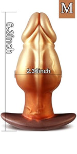 Tapered Anal Plug Wearable Butt Plug Dilator Stretcher 6.3 x 2.36 Inch (M)