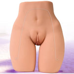 7.2Lb Sex Doll Torso For Men, Male Sex Dolls With Poseable Legs, Realistic Pocket Pussy Ass Stroker With 3D Textured Deep Vagina And Tight Anus, Adult Toys Male Masturbator For Men Masturbation