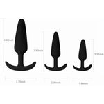 Silicone Butt Plug Set, 3 Pcs Wearable Flared Base Anal Trainer Anal Plug For Prostate Massage Unisex Adult Anal Toy For Beginner Advanced Users