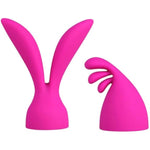 Palmpleasure Silicone Attachment Heads 2-Pack – Designed For External Stimulation, Soft Touch Silicone, Versatile Shapes, Compatible With Massagers