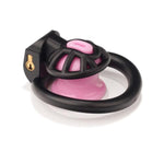 Mini Chastity Lock Male With 4 Sizes Rings And Keys Lightweight Resin Chastity Device Adult Sissy Sex Toy Bdsm Slave Breathable Bondage Devices Accessories For Men (Pink-S)