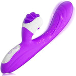 2In1 G Spot Vibrator Sex Toys For Women And Couple, Thrusting Body-Safe Silicone Vibrator Rabbit With 9 Rotating & 9 Vibrating Modes, Waterproof Realistic Dildo For Clitoral Stimulation (M)