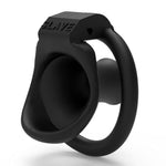 Male Inverted Chastity Cage Set With 4 Cock Rings, 3D Nylon Small Chasity Belt Negative Chastity Devices Micro Slave Lock Cock Cage Adult Sm Penis Bondage Device Sex Toys For Men, Black