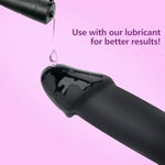 Anal Dildo Anal Plug Training Sets Black Dildo For Beginners Anal Plug Lifelike Dildos With Strong Suction, Realistic Penis G-Spot Stimulation Dildos Anal Plugs Sex Toys For Women Couple (Black)