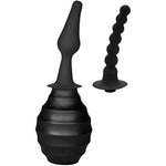 Enema Bulb, Anal Cleaner With 2 Replaceable Nozzles 380Ml Silicone Unisex Shower Douche System For Anal Vaginal Cleaning