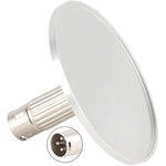 3.86” Aluminum Alloy Silver Suction Cup Adapter With 3Xlr Connector, Machine Attachments Dildo Holder For 3 Prongs Sex Machine