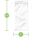 Safe Adult Sex Toy Bag - Medium Drawstring Bag For Sex Toy Storage, Toy Storage Cinch Bag, Organizer Holder Bag, Safe Storage And Transportation - White
