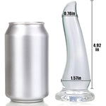 Transparent Anal Plug For Male Female,Anal Toy With Strong Suction Cup G-Spot Stimulate Sex Toy With Powerful Suction Cup For Beginner Advanced (S)