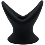 Silicone Anal Butt Plugs:Hollow Tunnel Anal Plug Anal Trainer Black Anal Training Anal Sex Toys For Men Women Couples Soft Anus Dilator Anal Sex Trainer V-Shape Bdsm Toys Anal Toys (S)
