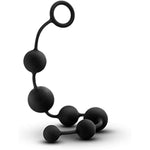 - Blush Anal Adventures Platinum - Advanced 16 Inch Large Puria Silicone Anal Beads - Ultrasilk Smooth - Sturdy Retrieval Ring - Flexible - Graduated Beads For Comfort, Sex Toy - Black