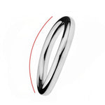 Stainless Steel Penis Ring,Arc Ring Delay Ring,Male Delaying Ejaculation Penis Ring, Sm Rings Erection Penis Bdsm Toy Chastity Bondage Sex Toys For Men (Silver, 45Mm)