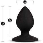 Temptasia Slut Anal Plug - Platinum Cured Puria Silicone Butt Toy - Tapered Head For Easy Insertion - Suction Cup Base - Ultrasilk Smooth - Base Anchor For Safety & Comfort - Sex Toy