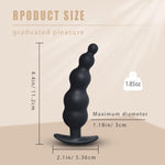 Silicone Anal Plug,Buttplug,Anal Toy For Man And Woman.Comfortable And Pleasurable Anal Toys For Long Time Wear .Premium Silicone Material Anal Sex Toys.Anal Plugs For Anal Training (Five Beads)