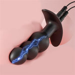 Electric Shock Silicone Anal Plug Wearable Threaded Anal Plug Butt Massage Tool Adult Supplies