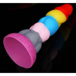 Silicone Dildo Toy Anal Plug Colorful Screw Thread Butt Plug Training Kit Massager Adult Sex Toys Anal Games Anal Trainer For Couple