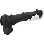 Xxxl Black Giant Realistic Silicone Horse Cock Dildo, Animal Big Fake Penis Anal Dildos Butt Plug G-Spot Vagina Prostatic Stimulation Sm Orgasm Adult Sex Toy For Men Women Couple (Black-Xxxl)