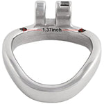 Male'S Flat Closed Base Ring For Stainless Steel Chasity Cages Device Virginity Lock Jh145 45Mm