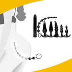 Silicone Anal Butt Plug Training Set Anal Sex Toys Fetish Safety For Beginner Anal Trainer For Adult Women Gay Lesbian Couples