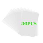 36 Pack Shrink Plastic Sheets, 8 x 5.7 Inch Sanded Film for DIY Crafts
