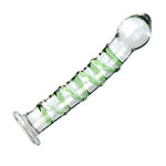 Crystal Glass Anal Dildo Anal Sex Toys for Couples, Realistic Dildo Anal Buttplug with Raised Spiral Texture, Anal Plug Prostate Massager for G-Spot & Anal Stimulator Adult Sex Toys for Women