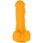 "Lucky 6.5" 7-Inch Premium Silicone Orange Dildo With Suction Cup