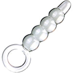 Anal Butt Plug Glass Anal Trainer With Big O Ring Crystal Pleasure Wand Sex Toy,G-Spot Pleasure Wand Glass Dildo Expander Crystal Anal Plug Anal Masturbator Sex Toy For Men Women(Style 2)