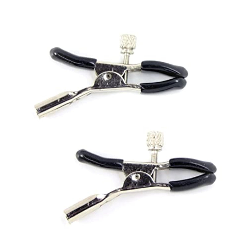Adjustable Nipple Clamps - Versatile Bdsm Toy For Bondage Kink - Mix Pain & Pleasure - Compatible With Restraints, Clips, Attachments - Enhance Orgasms - Explore Your Freaky Side - Red