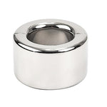 Metal Stainless Steel Bondage Weighted Cock Ring for Male Erection Enhancement Exercises Penis Stretcher Time-Lapse Exercise Cock Ring Adult Sex Toys(40mm)