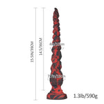Silicone Extra Long Dildo,15.5" Flexible Anal Bead Butt Plug, Anus Dilator Vaginal Prostate Massage Stimulation Anal Sex Toy for Women Men Couple Lover