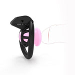 Mini Chastity Lock Male With 4 Sizes Rings And Keys Lightweight Resin Chastity Device Adult Sissy Sex Toy Bdsm Slave Breathable Bondage Devices Accessories For Men (Pink-S)
