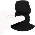 Silicone Anal Butt Plugs Training Hollow Tunnel Anal Dildo Sex Toys Black Soft Anal Plug Anal Sex Trainer For Men Women Couples Anus Dilator Anal Butt Plugs Anal Trainer (Xl)