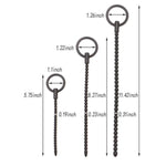 Silicone Urethral Sounds Large O-Ring Urethral Plug With Beads 3 Pcs Urethral Dilators In Different Lengths For Male Masturbation Play