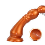 Anal Stretcher Long Butt Plug Liquid Silicone Anal Beads Flexible Suction Cup Dildo for Prostate Massage Adult Sex Toys for Men Women Couples Advanced (M)