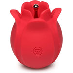 Bloomgasm Orchids Wild Vibrating Pinpoint Rose Tickler For Women & Couples. Premium Silicone With Powerful Vibrating Pinpoint Stimulation & Rechargeable Rose Vibrator. Red.