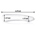 Glass Dildo Double Ended Dildo Pleasure Wand with Vivid Glans