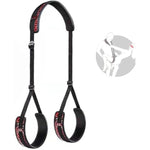 Sex Bondage Bdsm Kit, Pu Leather Thigh Sex Restraints Neck To Thigh Bed Leg Open Restraints Set Thigh Sling, Adjustable Leg Restraints Adult Sex Toys For Couple Bed Sm Sex Games Play, Unisex