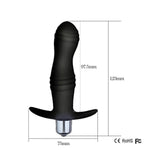Silicone Anal Plug with 10 Vibration Modes and Graduated Design for Men and Women