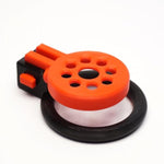 German Modern Design Chastity Devices Belt Men Cock Cages 3 In 1: Revolver-R10, Revolver-R40 & Rodeo, 5 Rings By , 5 Rings, Black-Red