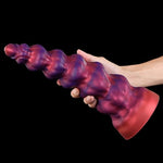 Anal Beads Silicone Fantasy Monster Anal Dildos with Suction Cup Big Butt Plug G Spot Prostate Massage Masturbation Sex Toys for Women Men and Couples (L)