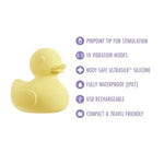 Blush Play With Me: Splash Duck 3" Clitoral Vibrator ~ 10 Powerful Vibrations ~ Neck Nipple Vaginal Play Stimulator & Full Body Massager ~ Luxury Silicone Vibrators Sex Toys for Women Couples ~ Yellow