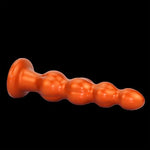 Ultra Soft Anal Beads Anal Training Adult Sex Toys and Games with Suction Cup Base, Liquid Silicone Large Anal Beads G-Spot Stimulator for Comfortable Anal Play for Men and Women (8.07 in)